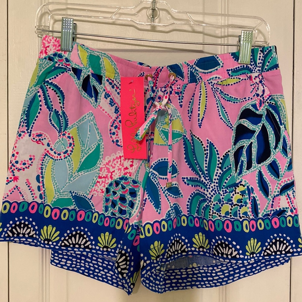 Lilly Pulitzer Katie Short size S NWT. LILAC ROSE CHICA TICAS ENGINEERED SHORT